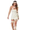 Halloween Mummy Egyptian Zombie Costume Cosplay Outfit Masquerade Women Dress