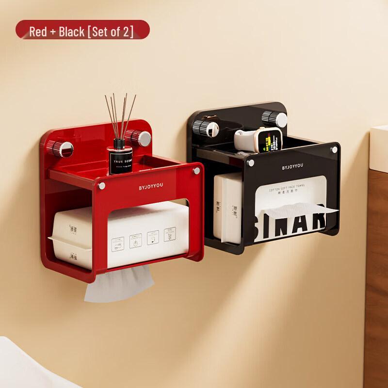 LIEI Suction Cup Wall-Mounted Bathroom Organizer