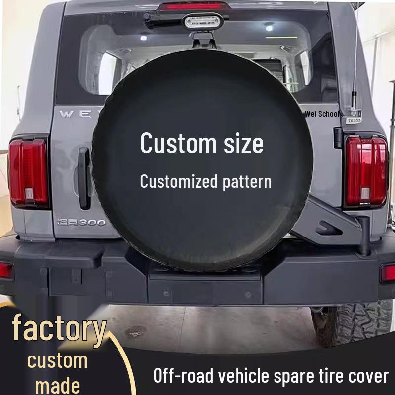 Durable PVC Leather Spare Tire Cover for SUVs and Off-Road Trucks