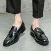 Men's Shoes Large Size New Leather Shoes Fashionable Men's Pointed Leather Shoes Trend British Style Fringed Leather Shoes Can Be