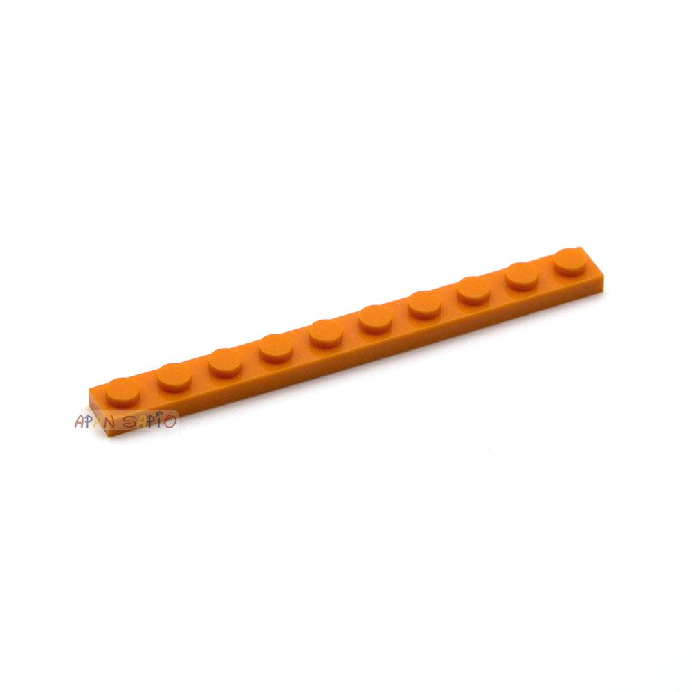 40pcs DIY Building Blocks Thin Figures Bricks 1x10 Dots 12Color Educational Creative Size Compatible With 4477 Toys for Children