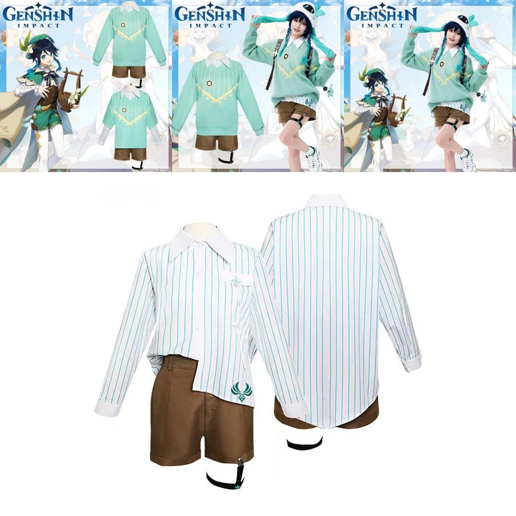Wendy Genshin Impact Holiday Casual Wear Roleplaying Clothing Chest Ornament