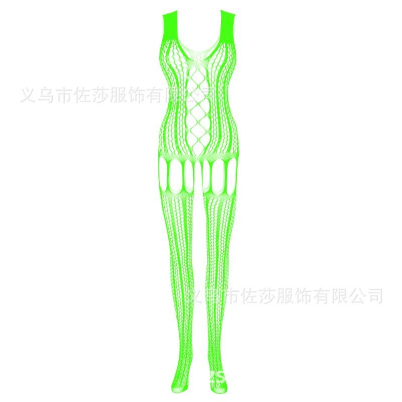 Sexy Underwear Sexy Suspenders Hollow Mesh Mesh Open-gear One-piece Stockings