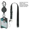 Kortholder Kraftig Uttrekkbar ID-badgeholder med Anti-mist Breakaway Lanyard Uttrekkbar Nøkkelring Karabinkrok Hardt Skall Kortlomme