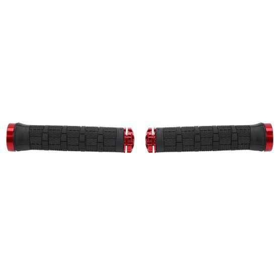 

BIKEIN 1 Pair Bike Bicycle Comfortable Handlebar Lock-on Grips Grip Cycling Accessory Red