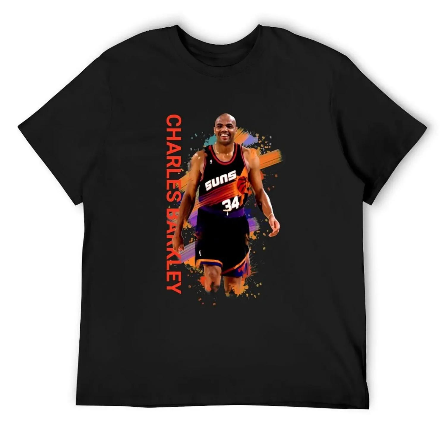 Классическая футболка Charles Barkley синяя lock affliction shirts аниме футболки мужские футболка для тренировок S чёрный