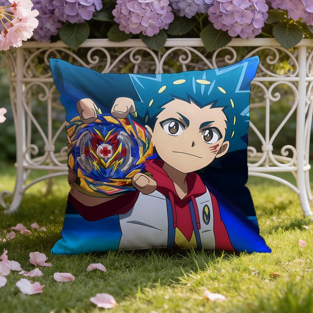 Anime B-Beyblade Cartoon Cushion Cover Home & Car Dual-Scene Pillow Cover: Reversible for Premium Comfort