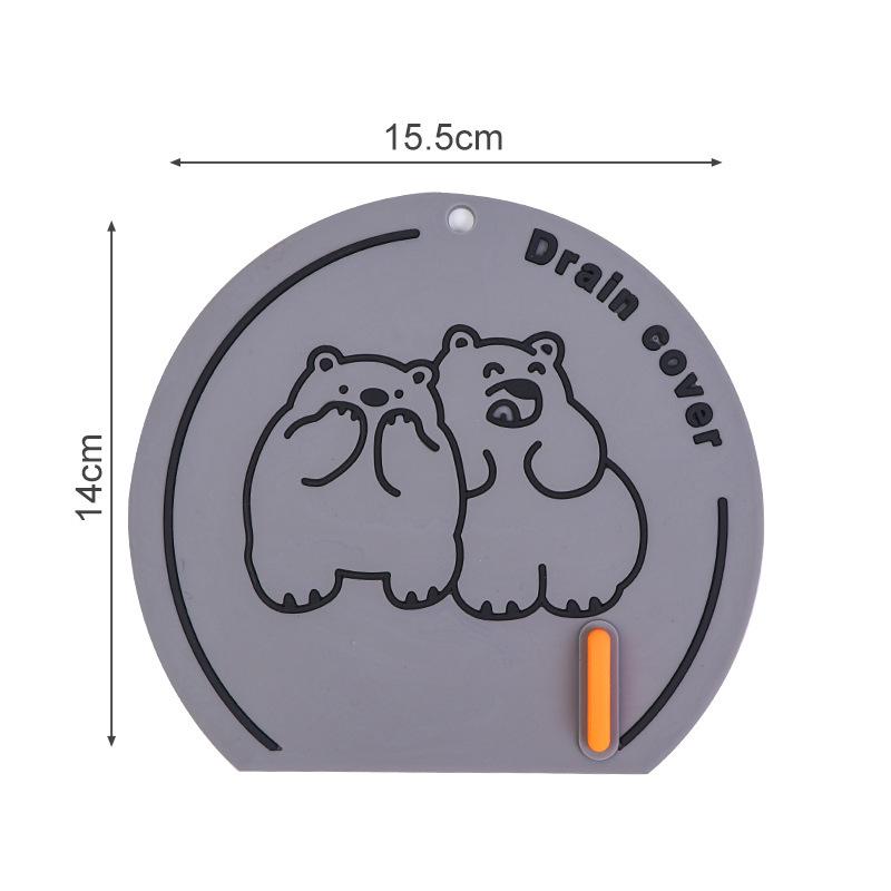 Silicone Bathroom Drain Cover & Deodorizer - Insect-Proof Pad for Kitchen, Washroom, Toilet.