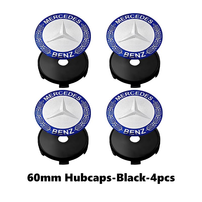 

For Benz 4PCS Car Styling Wheel Center Cap Hub Covers Badge Accessories AMG VIANO GLB GLC W108 W124 W126 W169 W176 GLE GLK