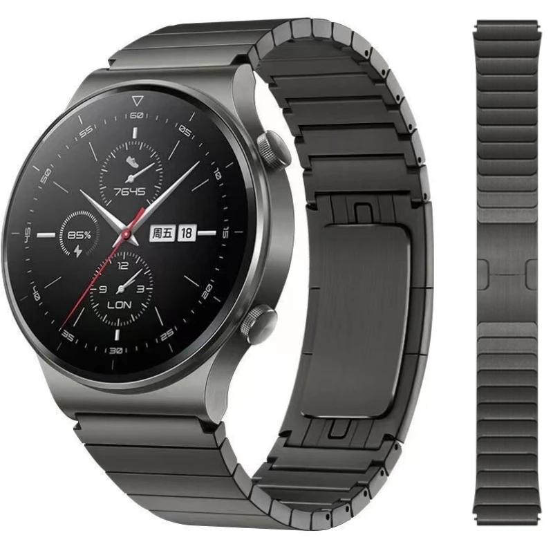 22mm Kovový řemínek pro Huawei Watch 4/3/GT5-4-3-2 Pro 2e 46mm Nerezový náramek Amazfit GTR4 Řemínek pro Samsung Gear S3