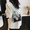 Niche Design Bag Female Beauty 2025 Autumn Shoulder Bag Portable Small Square Bag Personalized Foreign Style Oblique Span Women's Bag