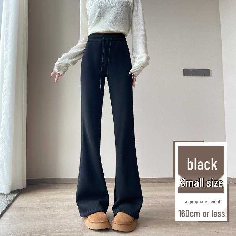 High-Waist Fleece-Lined Micro Flare Pants - Slimming, Versatile, and Stylish for Fall/Winter 2025