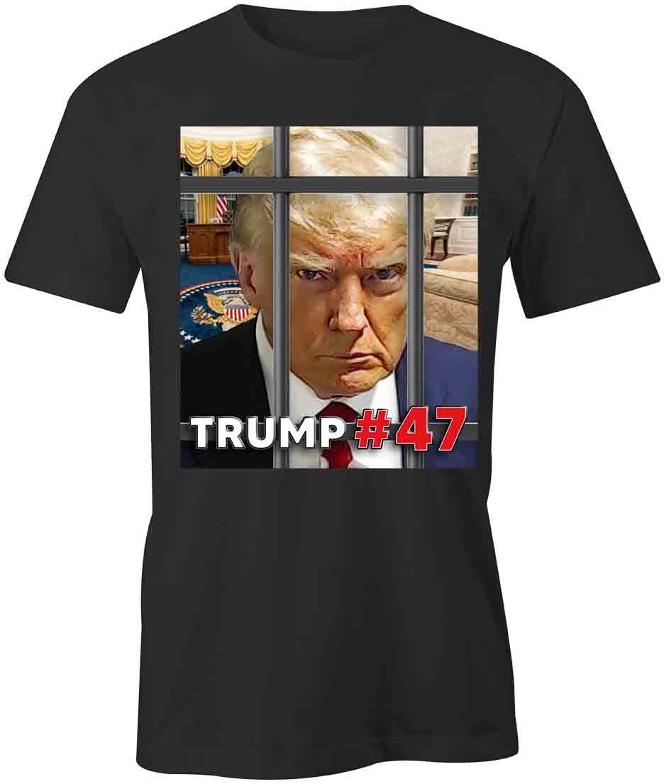 TRUMP MUGSHOT TShirt Tee Printed Graphic T-Shirt Gift CLOTHING POLITICS S1BCB090 XXXXL