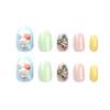 Solid Color Short Round Easter Press-On Nails - Wearable Nail Art Stickers