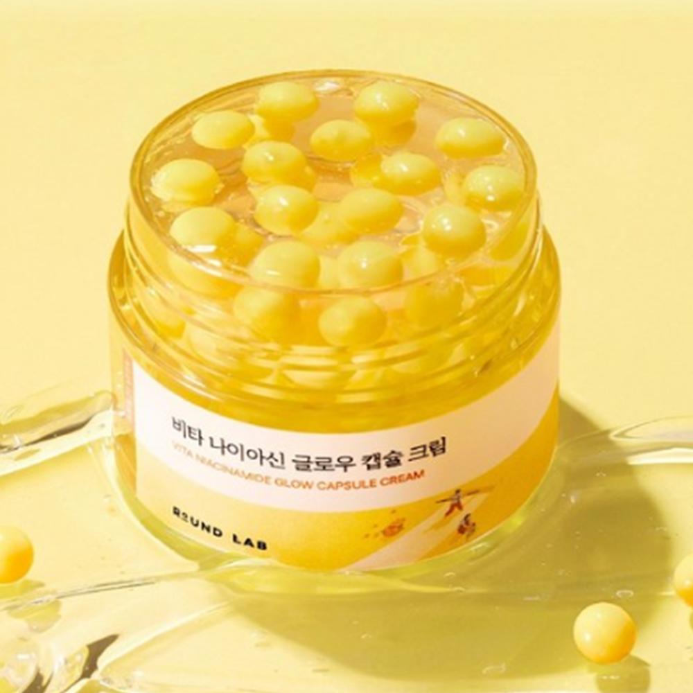 ROUND LAB Vita Niacin Glow Kapselcreme – Niacinamid Aufhellende Feuchtigkeitspflege 50ml