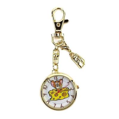 Feldarbeit Tom und Jerry Taschenuhr mit Taschenanhänger, TAJ003-2, Damen, Gold