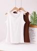 Modaer Womens Loose Fit Tank Top With Button Detail For Casual Spring Wear