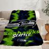 Seahawks Team Spirit Portable Blanket/Soft Blanket Bedding Blanket Suitable for Travel Camping Living Rooms Offices Sofas Fan Gifts