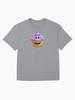 Cupcake & Friends Purple Cupcake Cartoon Oversized Unisex T-Shirt