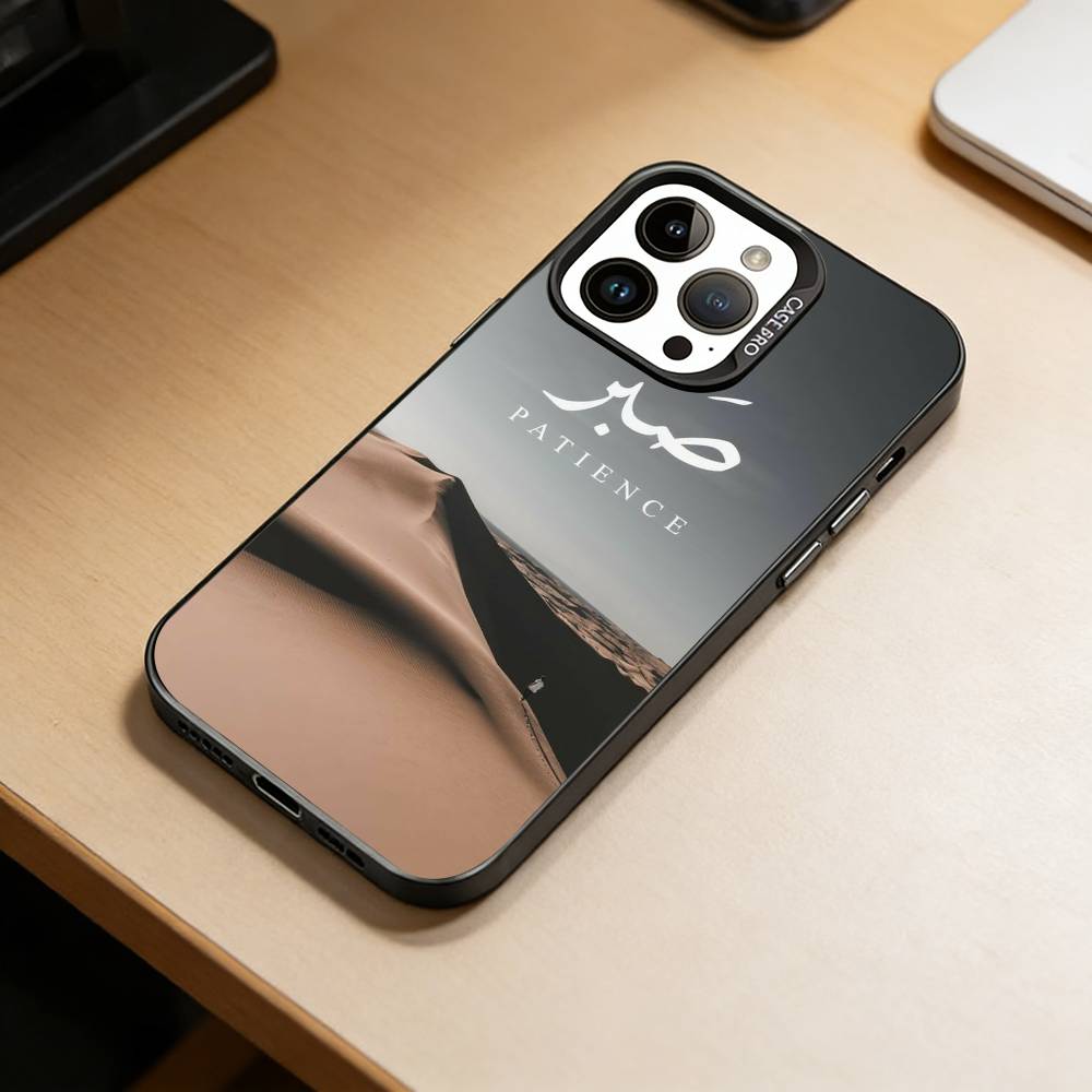 SABR PATIENCE  Phone Case For iPhone 17,16,15,14,13,12,11 Plus,Pro Max,XS,Colorful Silver Black Cover