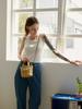 Double Quotes Muffin Mini Tote Bag Yellow