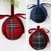 New plaid bow Christmas ball pendant 8CM foam Christmas ball ornament Christmas gift