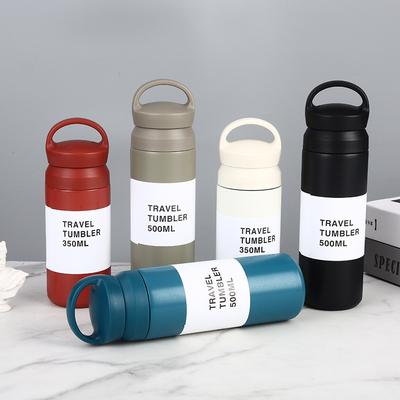 Japanese Design Simple Matte Stainless Steel Coffee Cup Portable Car Office Mark Thermos Cup Gift Letter