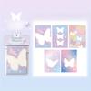 200Sheets/4Packs Star Butterfly Pattern Sticky Notes, Creative Multi-Purpose Square Notes, Easy to Apply and Write