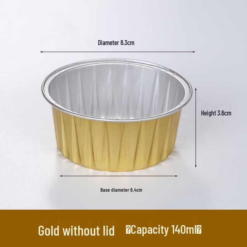 Disposable Aluminum Foil Baking & Pudding Cups