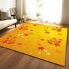Maple Leaf Living Room Carpet Bedroom Dining Room Floor Mat Pattern Size