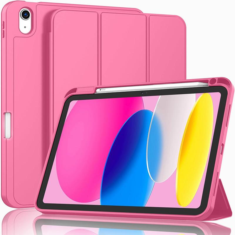 Multi Color Stylish Tri-Fold Pu Leather 10.9 Inch Tablet Case for IPad10th /11th /A16 Flip Cover with Auto Sleep and Stand