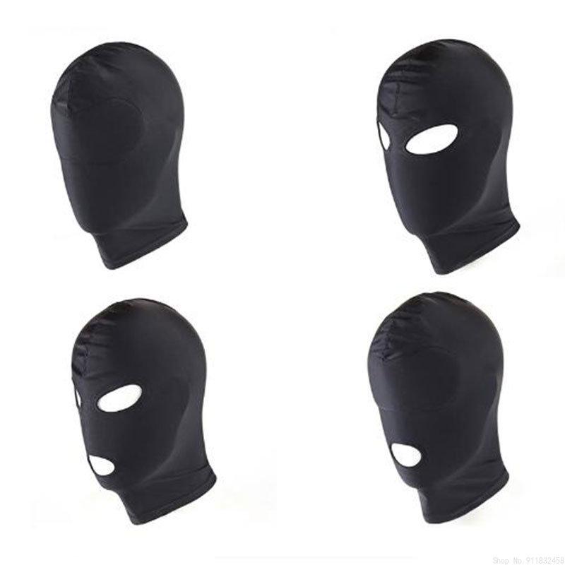 Fetish Slave  Bondage Restraints Sex Mask Mouth Eye Open Head Harness Elasticity Blindfold for Couple New Exotic Accessories