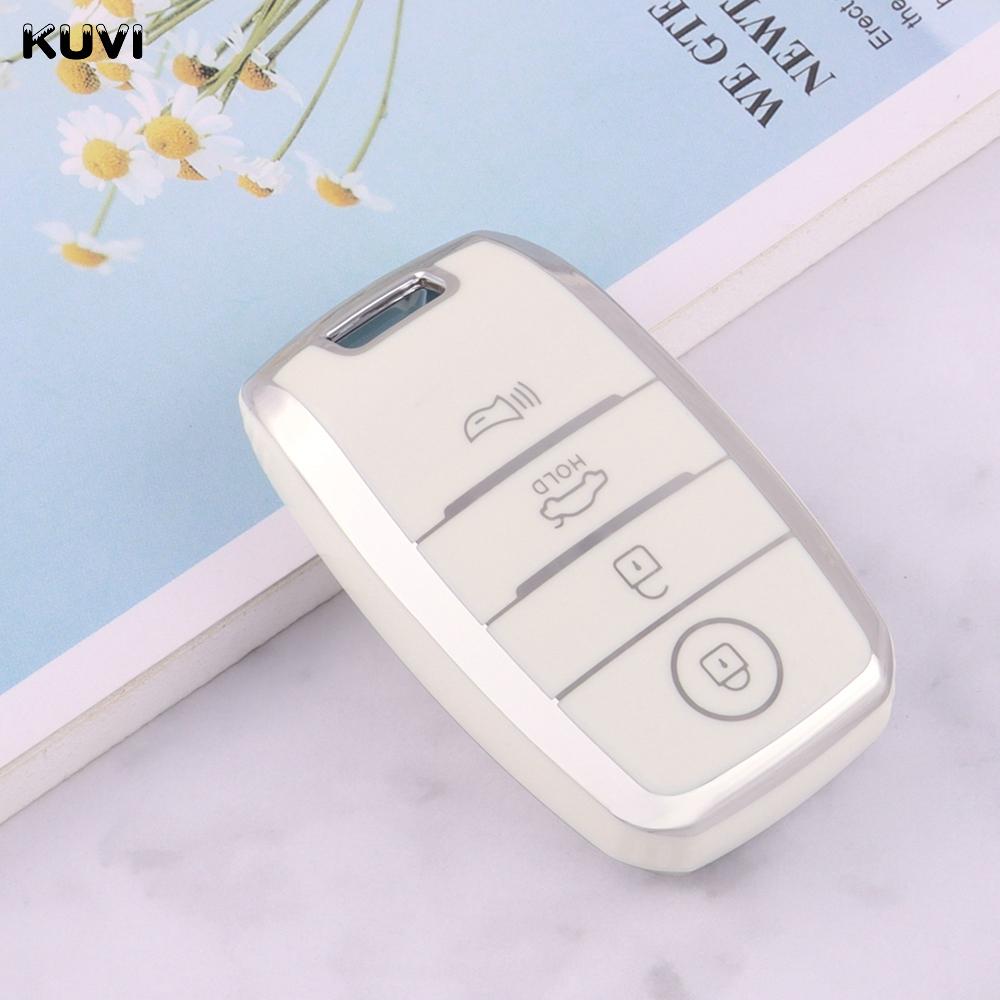 3/4 Przyciski Powłoka TPU Dla KIA Rio Rio5 Sportage Ceed Cerato K3 KX3 K4 K5 Sorento Optima Picanto Samochodowy Pilot Inteligentny Kluczyk Etui Pokrowiec