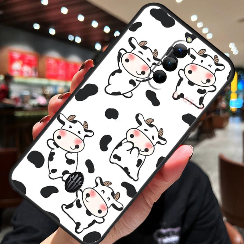 Milk Cow Skin Print Luxury Case For ZTE Nubia Red Magic 10S 10 8 9 8S 9S 11 Pro Plus 10 Air 5G 6R 6 7 6S 7S Pro Cover