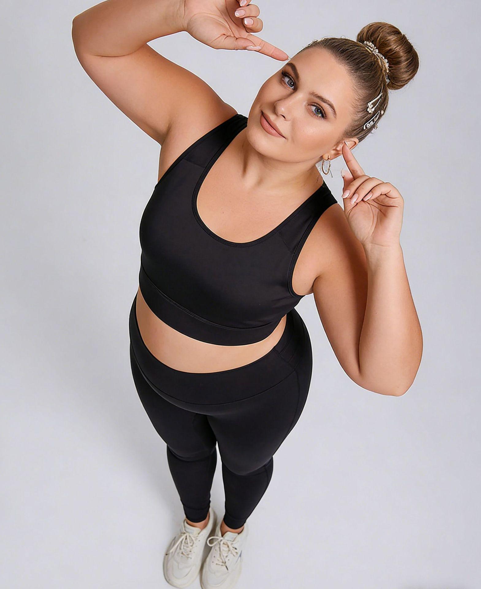

Women s Plus Size High Waist Butt Lifting Yoga Pants - Pocket, No Lines, High Elastic Sportswear XS чёрный