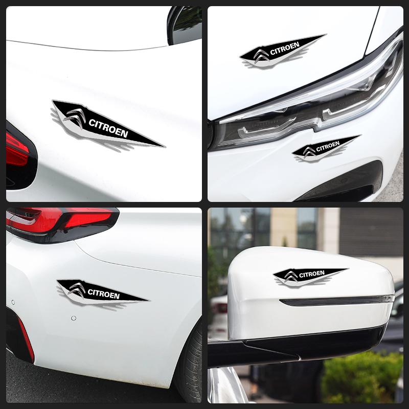 Citroen Car Rearview Mirror Door Sideways Side Decoration Stickers For Citroen C8 DS3 C6 C3 Vts C4 Saxo C4L C5 C2 C1 Xsara C3-XR