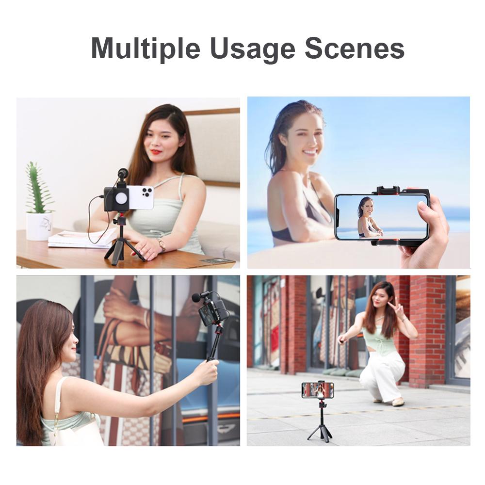 UURIG PH10 Stabilizator de suport pentru telefon cu mâner wireless pentru smartphone Vlog Selfie cu telecomandă