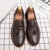 New Retro Thick Soled Fringe a Slip- Loafers British Style Small Leather Shoes Soft Sole Shallow Mouth Single Shoes