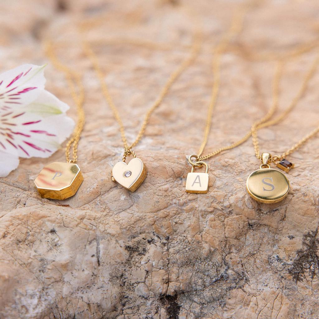 Valentine'S Day Stacked Love Box Pendant Necklace Three-Dimensional Open And Close Peach Heart Pendant Collarbone Chain