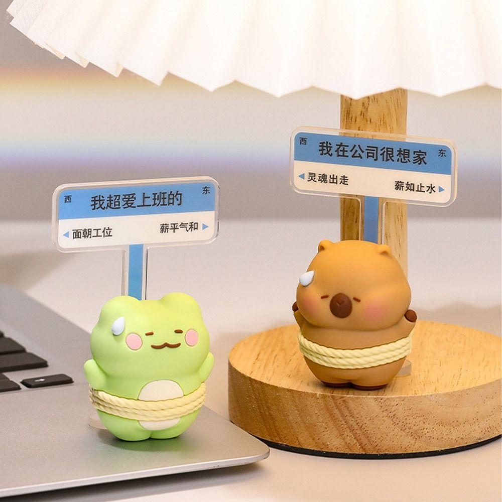 

Frog Capybara Figure Ornaments Resin Car Interior Ornaments Automotive Ornaments