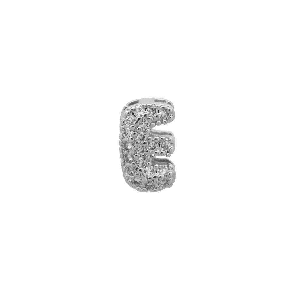 Full Of Zircon Bubbles 26 English Letter Names White Gold Pendant Necklace Female Collarbone Chain