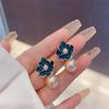 Fashion Flower Dangle Earrings  for Women Girl Gift Jewelry KTJ