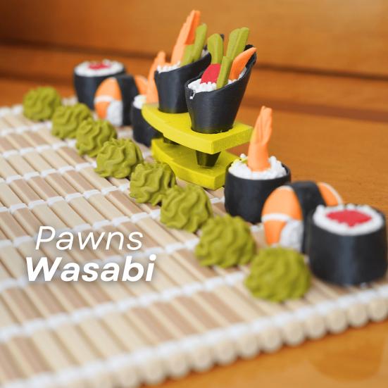 1 Sett Sushi Sjakkspill med Rullemattespillbrett Bento Oppbevaringsboks Barn Voksne Bærbar Reise Pedagogisk Håndrullet Sjakkbrettspill Leke
