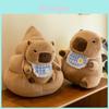 Capybara Animal Plush Pillow With Short Pile Velvet For Home Decor And Gifts