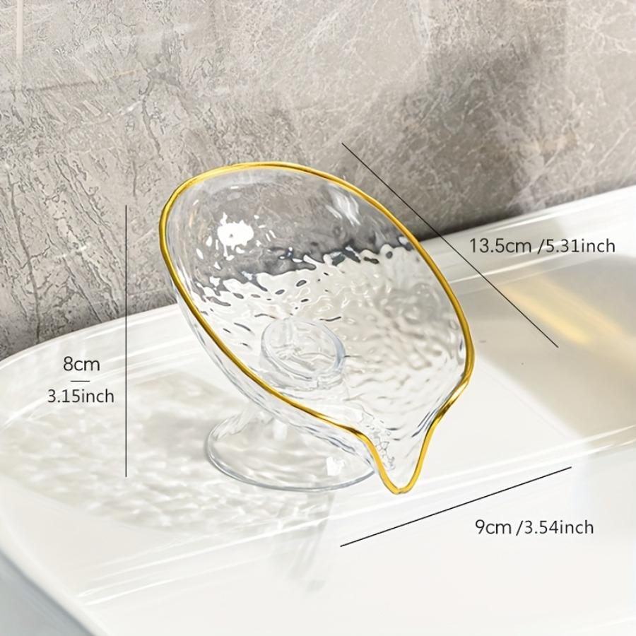 Oval Soap Dish with Drainage Hole, a Soap Box Bathroom Accessory for Soap Containers, Countertop Storage, And Organization In The Bathroom