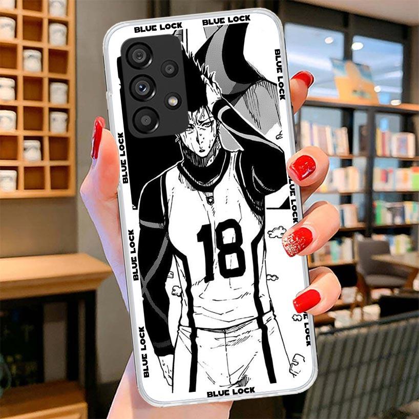 Anime Blue Lock Phone Case For Samsung Galaxy A17 A37 A57 A16 A26 A36 A56 A15 A25 A35 A55 A14 A24 A34 A54 A13 A23 A33 A53 A15 A2