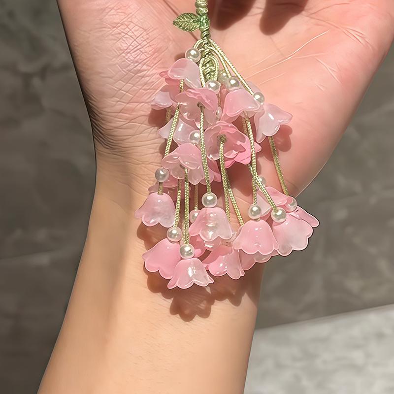 Grape Pendant Lily Of The Valley Diy Craft Kit Fresh And Cute Phone Charm Bag Charm Creative Keychain