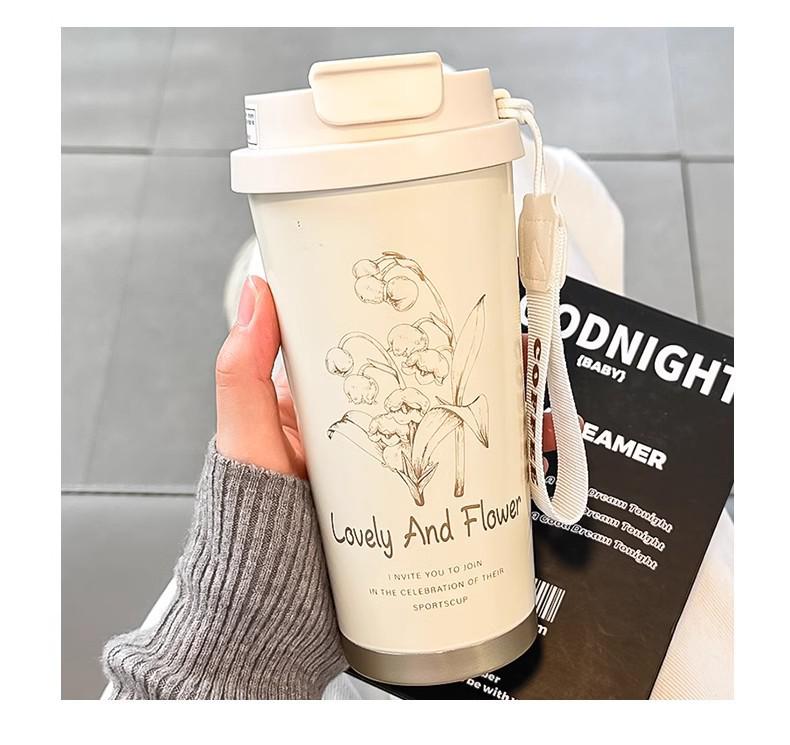 Lily of the Valley 316 Stainless Steel Insulated Cup, 500ml