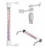 Self-adhesive Outdoor Thermometer, White, 22 Cm