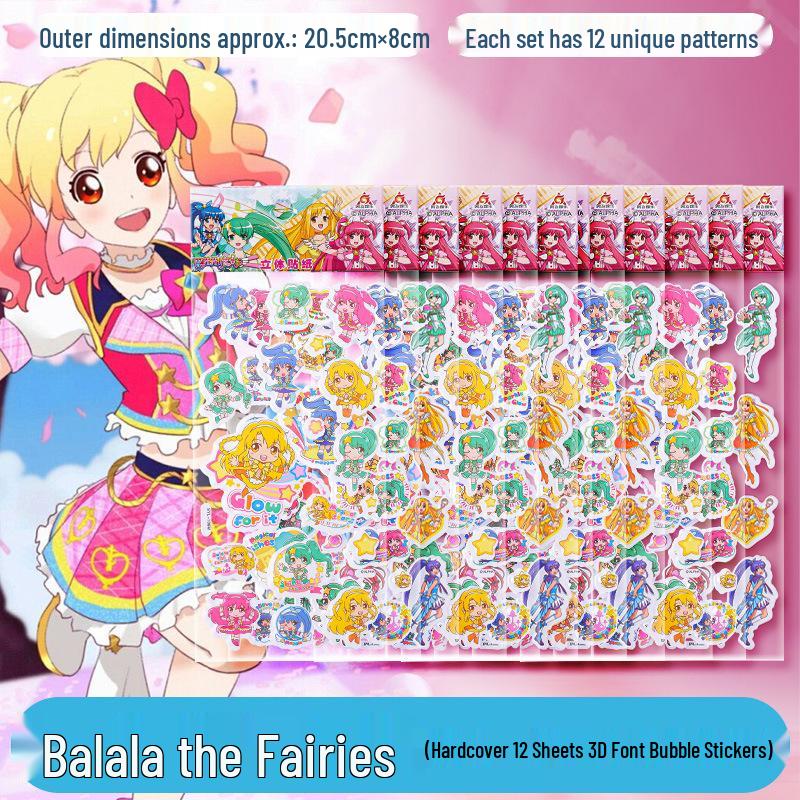 Adesivos de Bolha 3D de Princesas da Disney para Crianças - Adesivos de Recompensa Tridimensionais Criativos